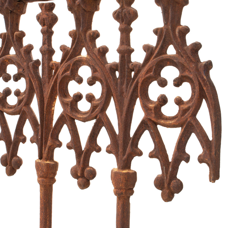 Decorative Cast Iron Fireplace Screen (As Is)