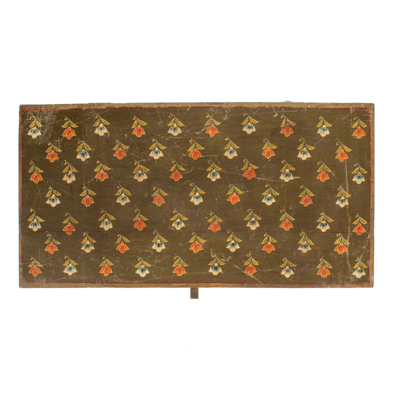 Blanket Chest with Lotus Flower Motif