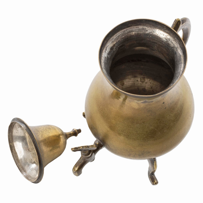 Brass Footed Samovar with Lid
