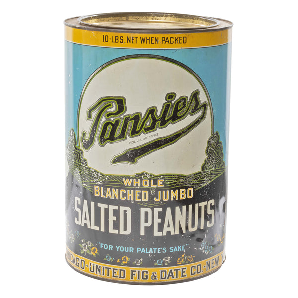Canco Pansies Salted Peanuts Tin