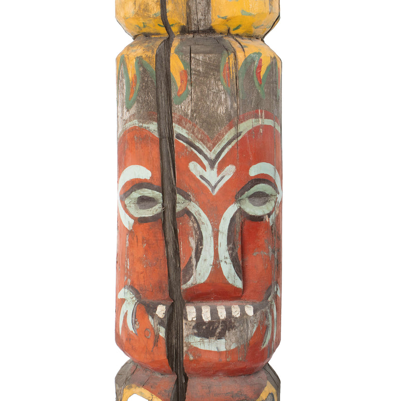 Custom Polynesian Painted Totem Pole