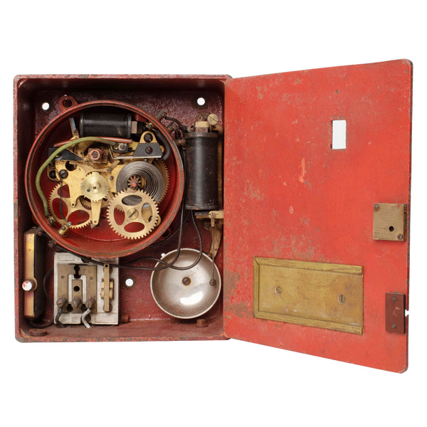 Red Cast Iron Fire Alarm