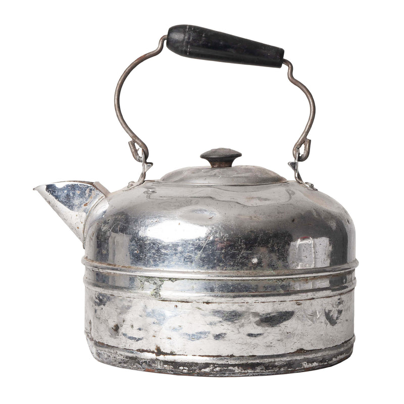 Chrome Water Kettle with Lid and Handle
