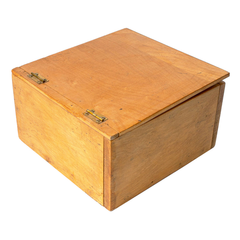 Small Plywood Box with Hinged Lid