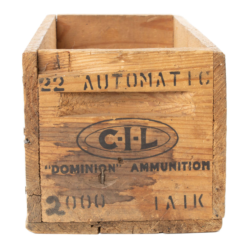 Wood .22 Automatic Ammunition Crate