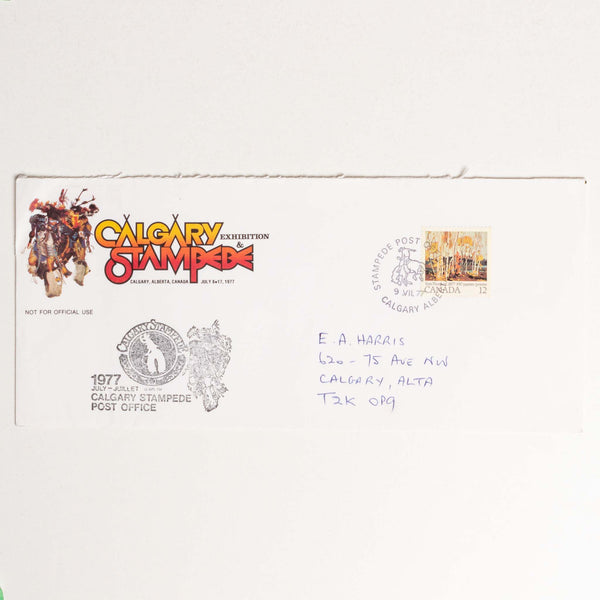 1977 Calgary Stampede Pow Wow Dancer Envelope