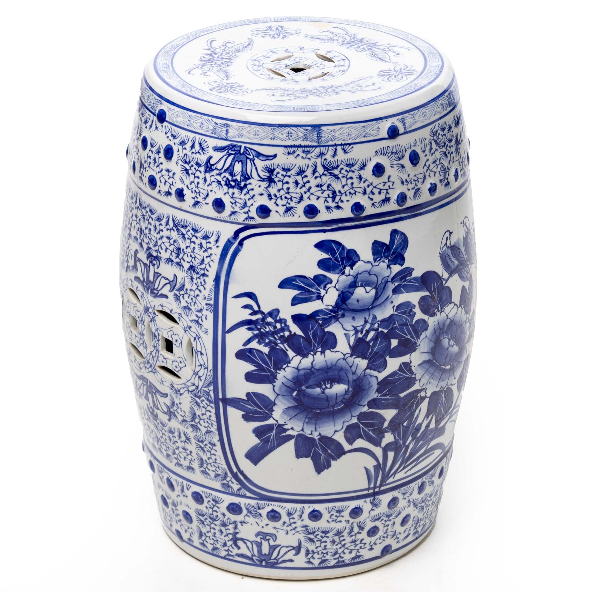 Chinese Porcelain Chinoiserie Garden Stool – Iron Crow