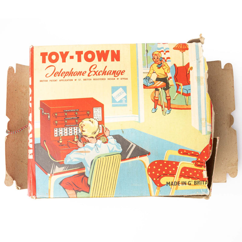 Codeg Tinplate Toy-Town Telephone Exchange with Box