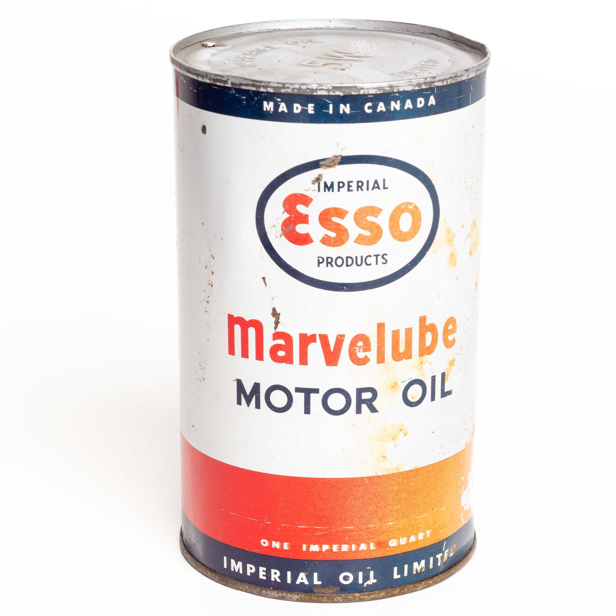 Esso Marvelube 1-Qt Metal Oil Can – Iron Crow
