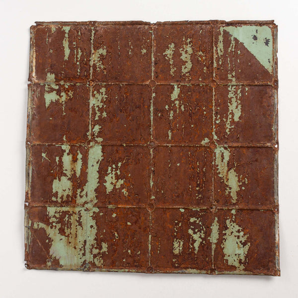 Square Rusted Tin Tile