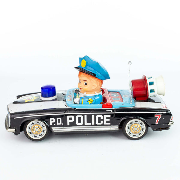 Masudaya Modern Toys Tin Police Patrol Car
