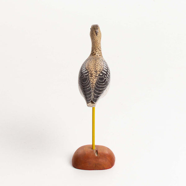 Wood Bird Figure on Stand