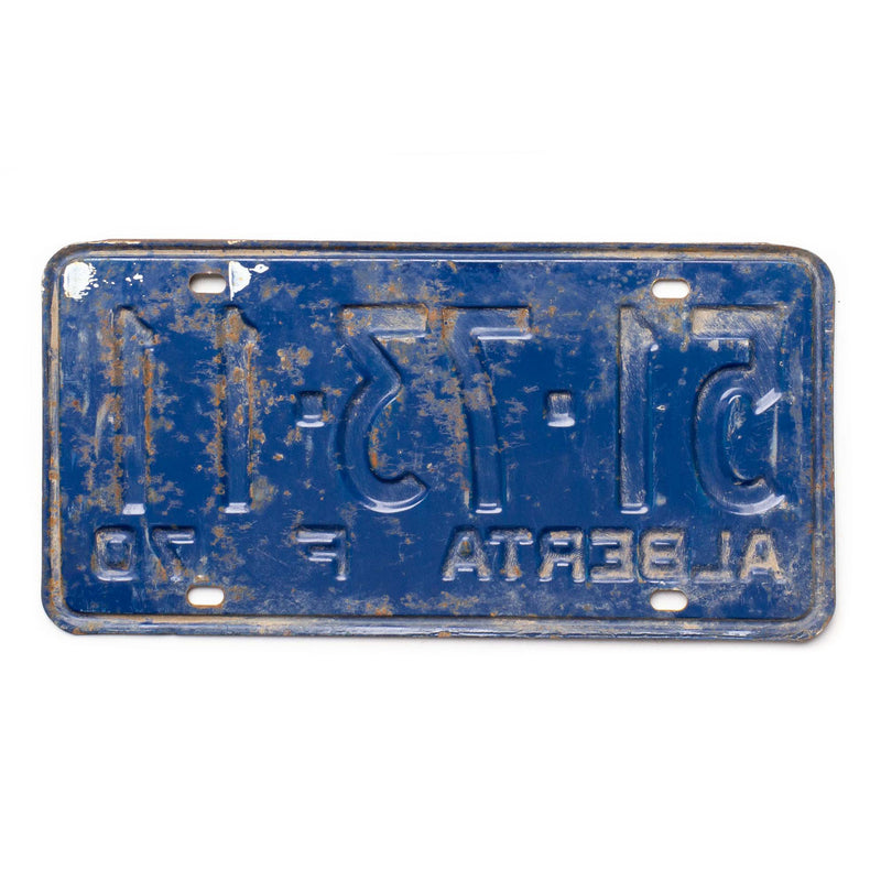 Alberta 1970 Farm Licence Plate "51-73-11"