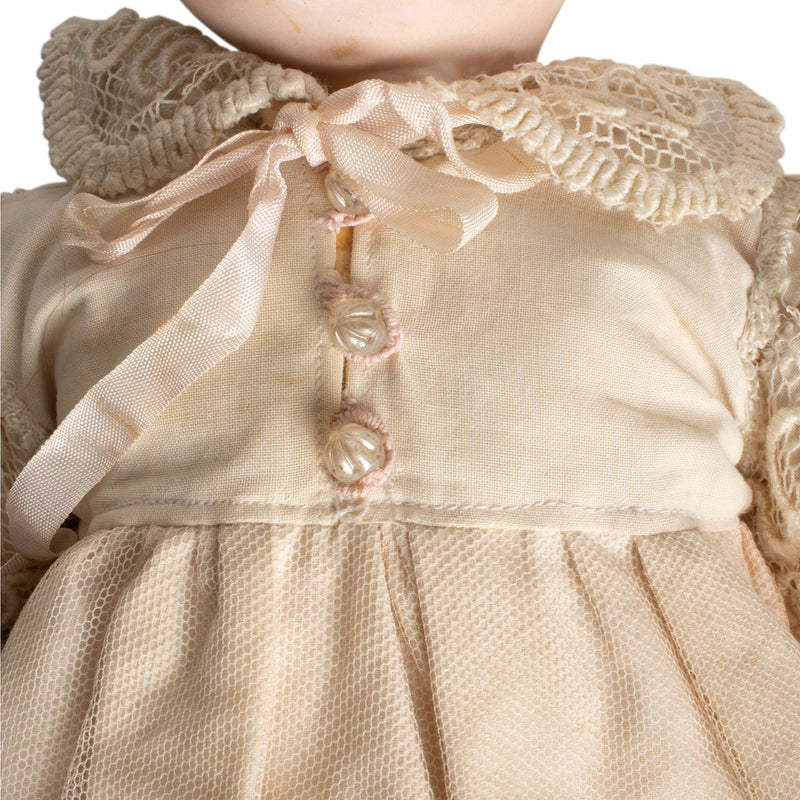 Bisque Head Doll with Glass Paperweight Eyes