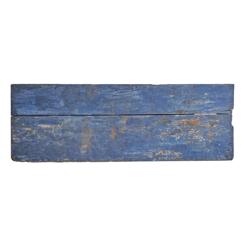 Blue over White Crackle Painted Georgian Pine Pie Safe with Wire Mesh Panelled Doors and Sides