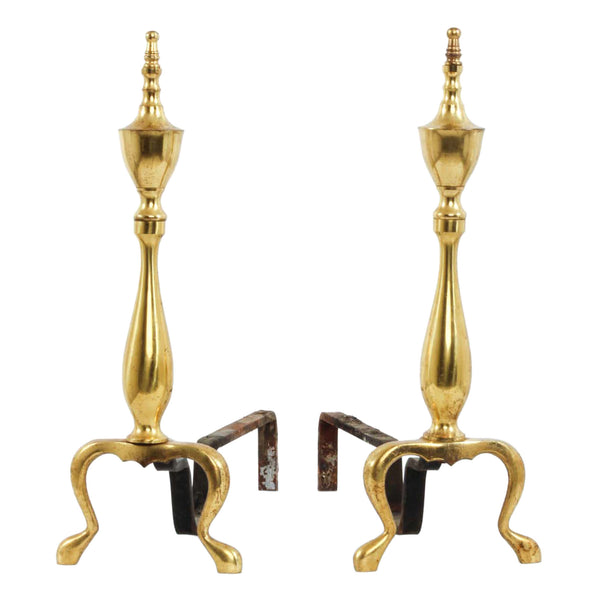 Brass Andirons (Pair)