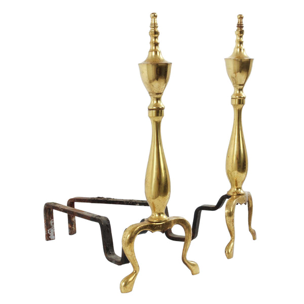 Brass Andirons (Pair)