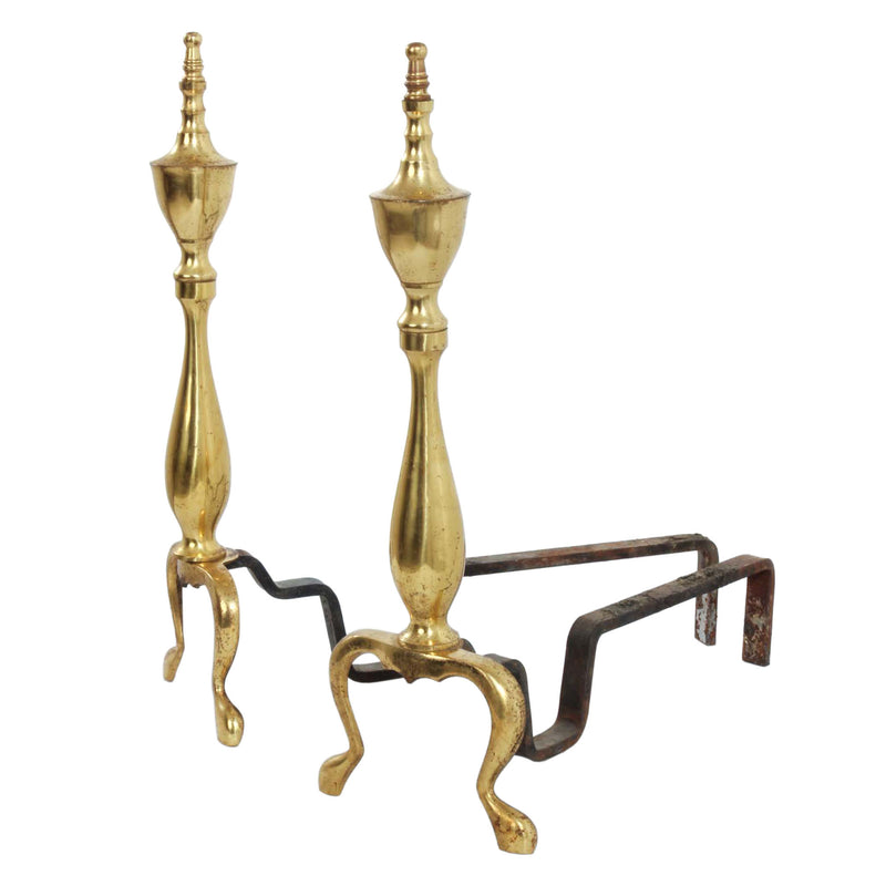 Brass Andirons (Pair)