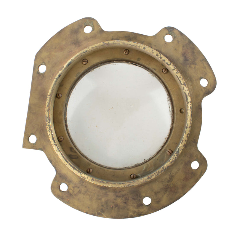 Brass Porthole with Single Hinge and 2 Lock Down Bolts