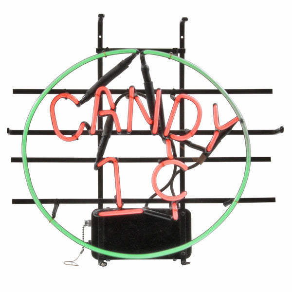 "Candy 1¢"  Neon Sign with Old Style Transformer & Tubes