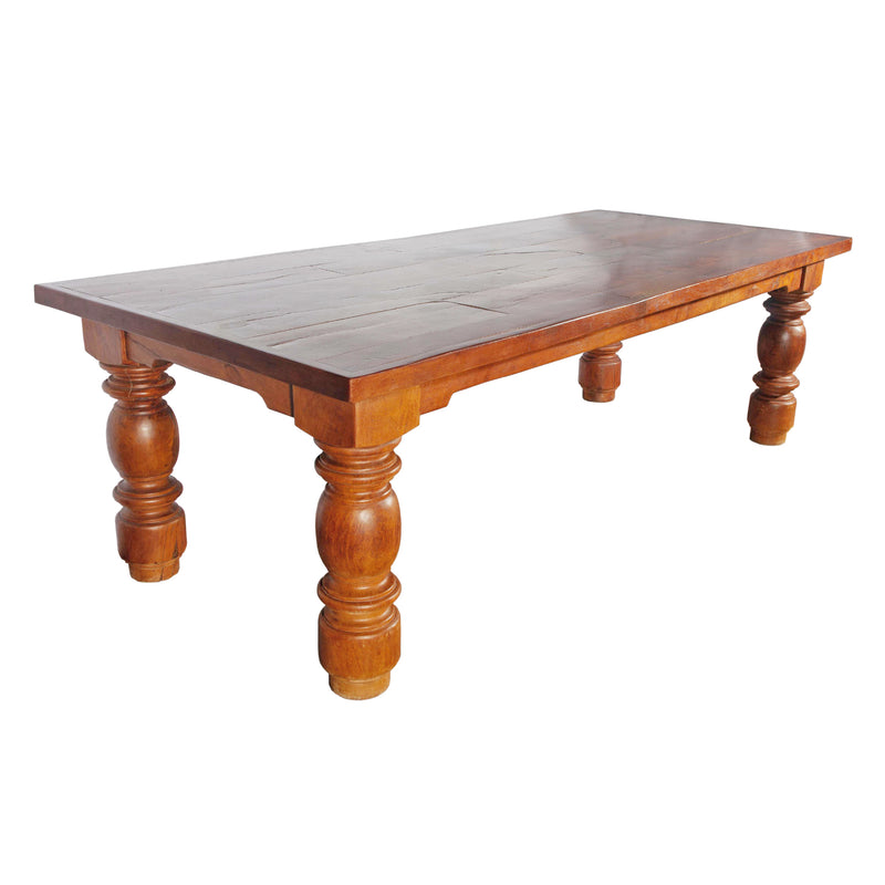 Caoba (Mexican Mahogany) Reclaimed Wood Harvest Table