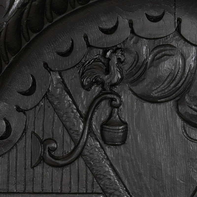 Carved Oak Flemish Hunters Cabinet with Grandiose Baroque/ Gothic Style Carvings