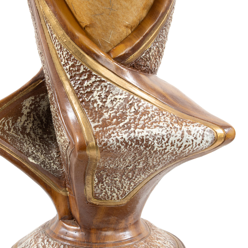 Ceramic and Fiberglass Eames Era Trumpet Lamps (Pair)