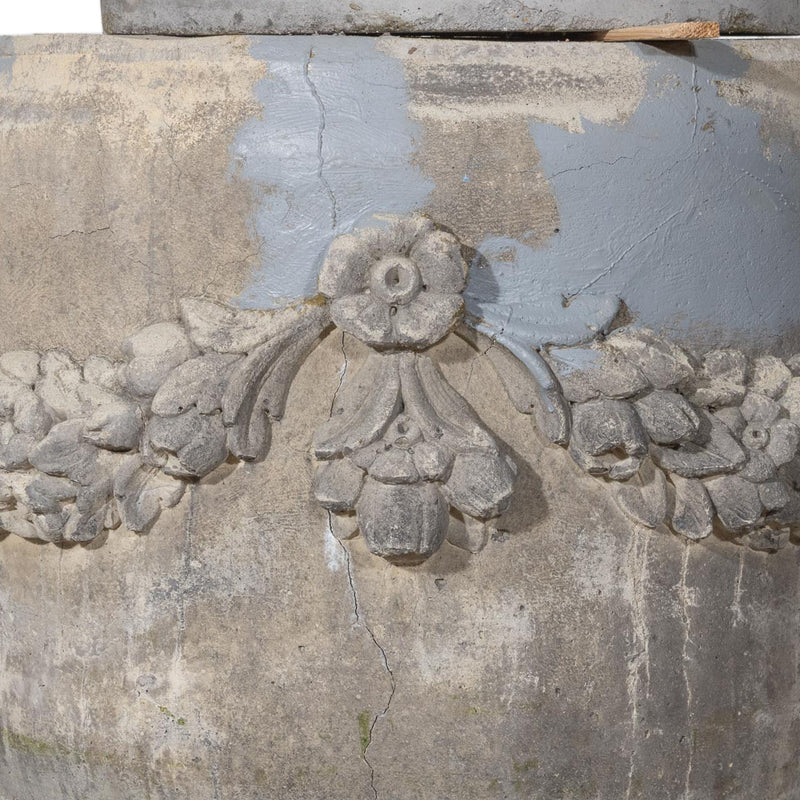 Concrete Greco Roman Goddess Garden Statue on Base (As Is)