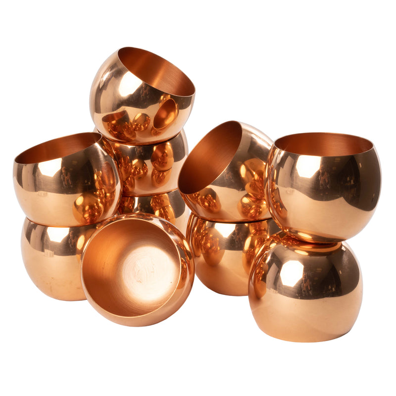 Copper Round Stemless Tumblers