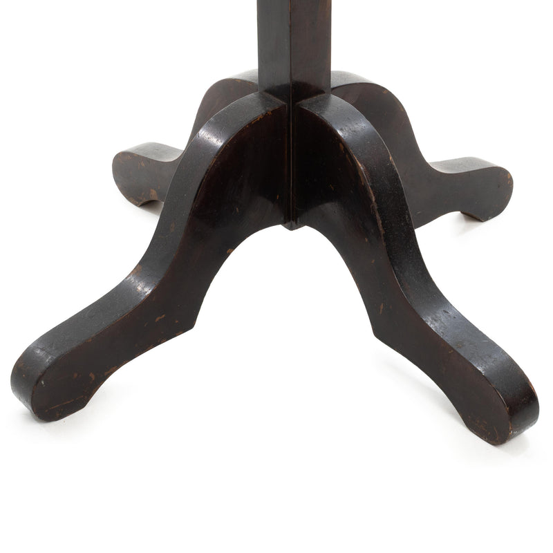Dark Wood Coat Tree with 4 Double Hooks