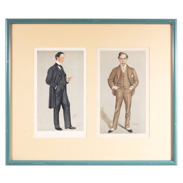 Framed Vanity Fair Prints "Persia and India" & "Artist and R.A."