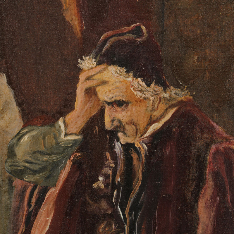 Framed "Othello" Oil Painting after Édouard Frédéric Wilhelm Richter
