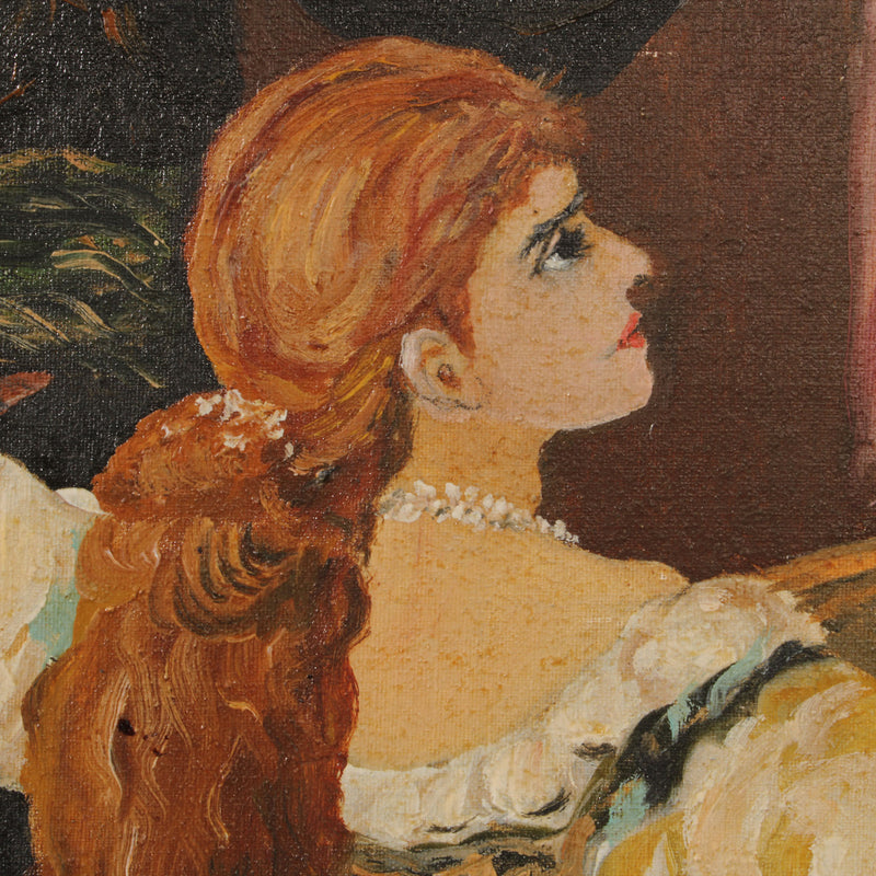 Framed "Othello" Oil Painting after Édouard Frédéric Wilhelm Richter