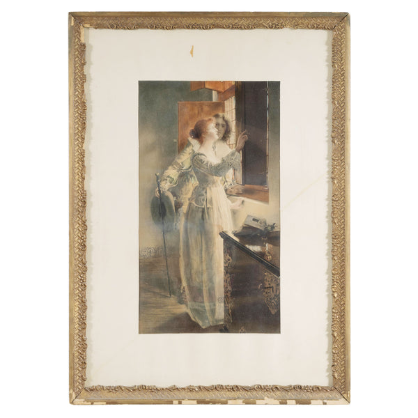 Gilt Framed Print "Silent Persuasion" by Laura Tadema (As Is)