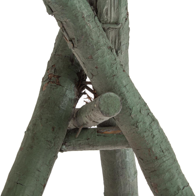 Green Primitive Checkerboard Table