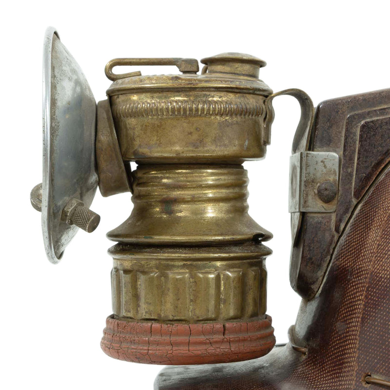 Guys Dopper Miner Helmet w/ Headlamp Torch and Chrome Reflector