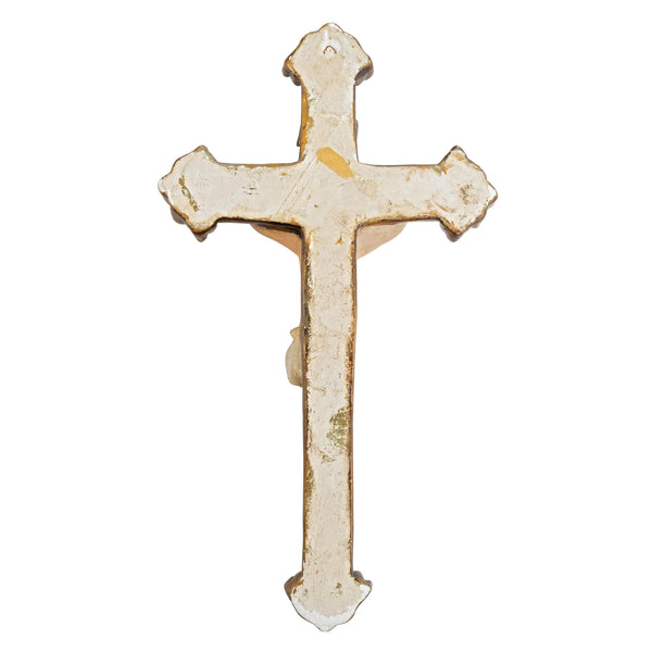 Hand Painted Chalkware Crucifix