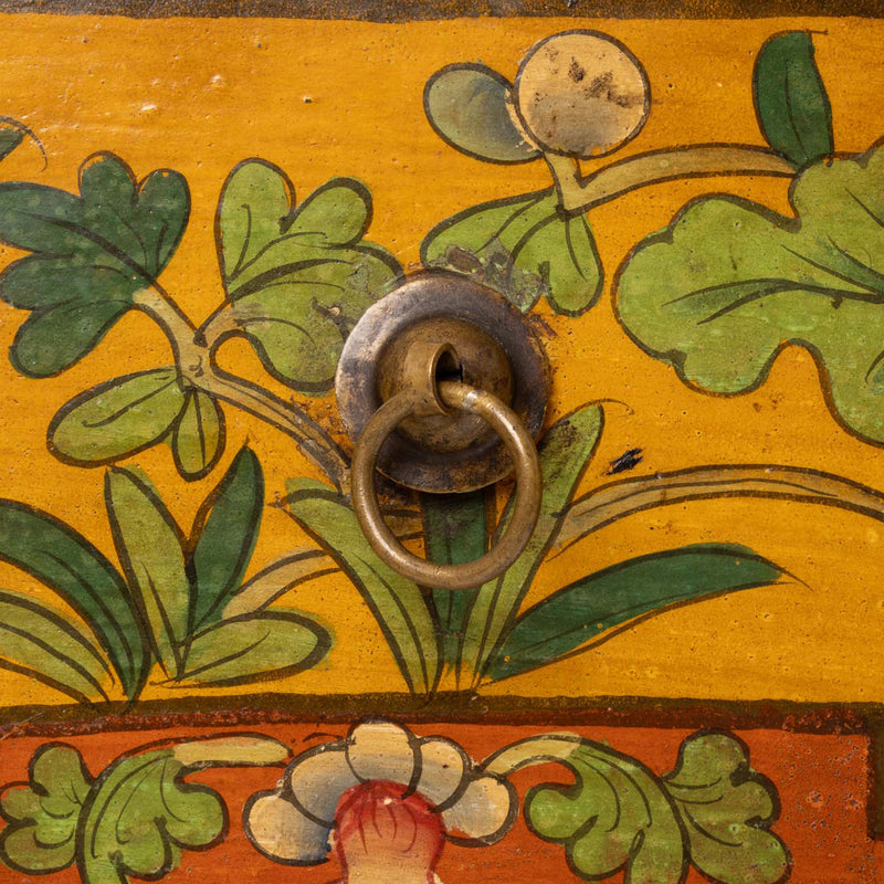 Hand Painted Side Cabinet w/ Mortise and Tenon Joinery