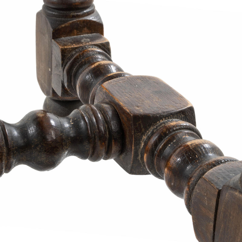 Maple Barley Twist Stool with Rush Seat