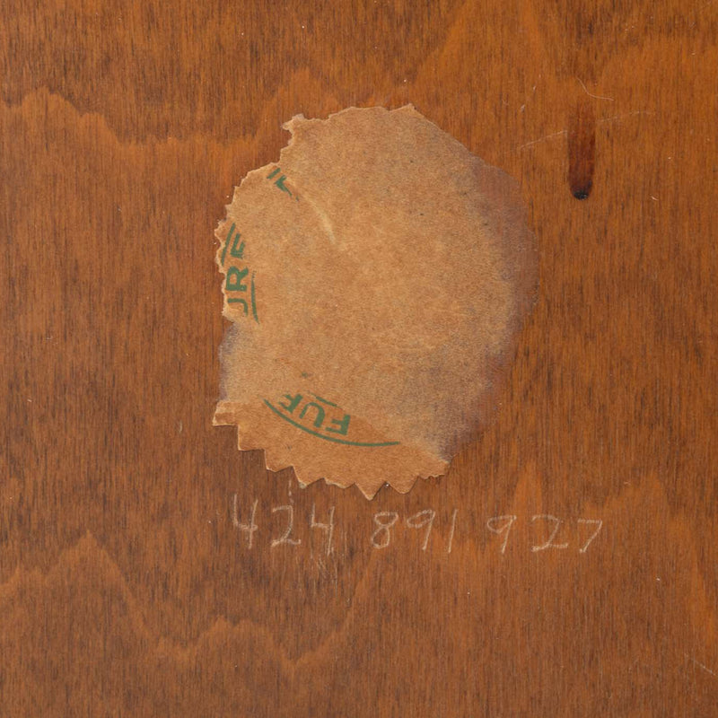 Maple Country Floral Decoupage Tilt-Top Table w/ 4 Splay Legs