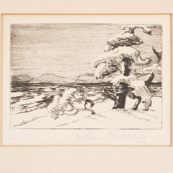 Matted Dry Point Etching Artist Proof by Arthur Checkley