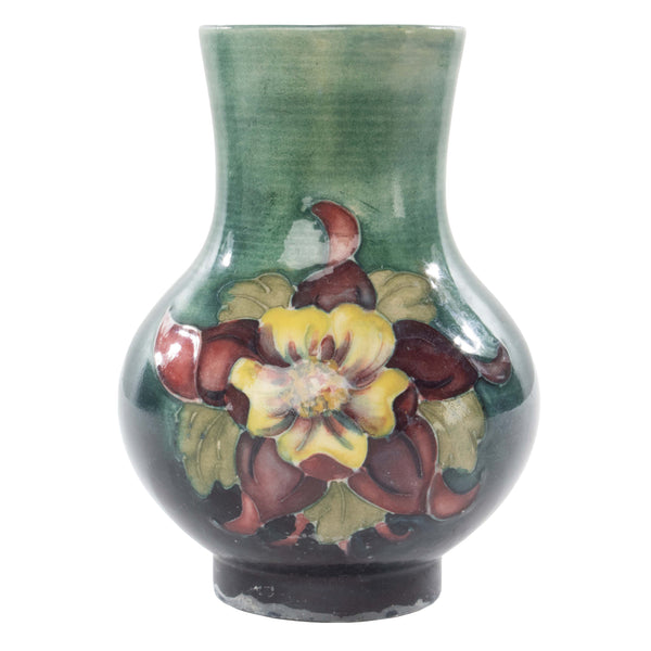 Moorcroft Pottery Vase with Columbine Pattern