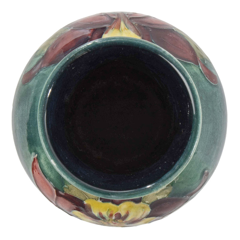 Moorcroft Pottery Vase with Columbine Pattern