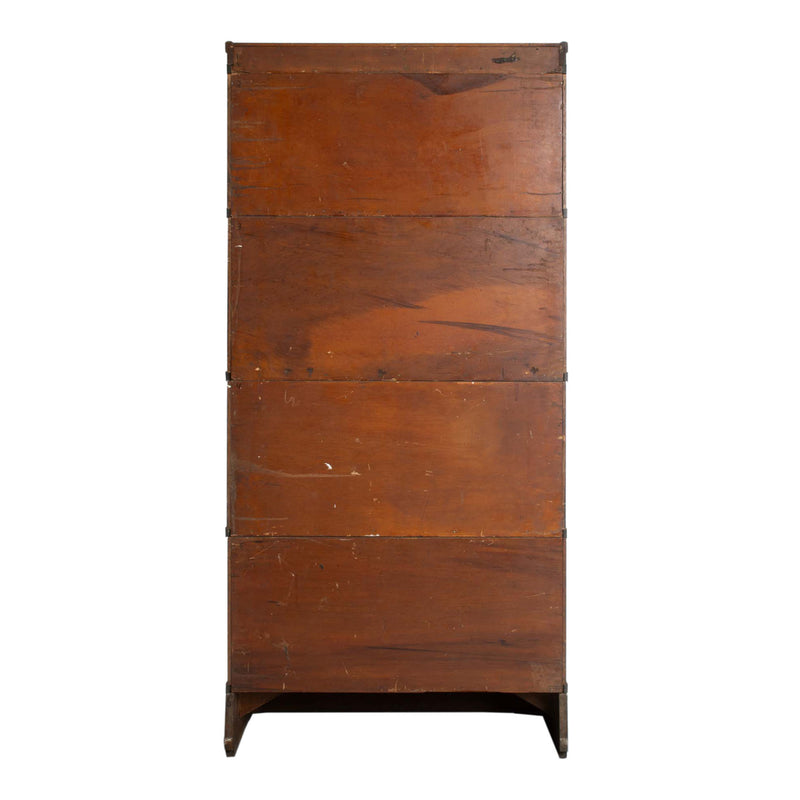 Oak 4-Stack "Grade 299" Barrister Bookcase w/ Step-Back Upper (6pcs.)