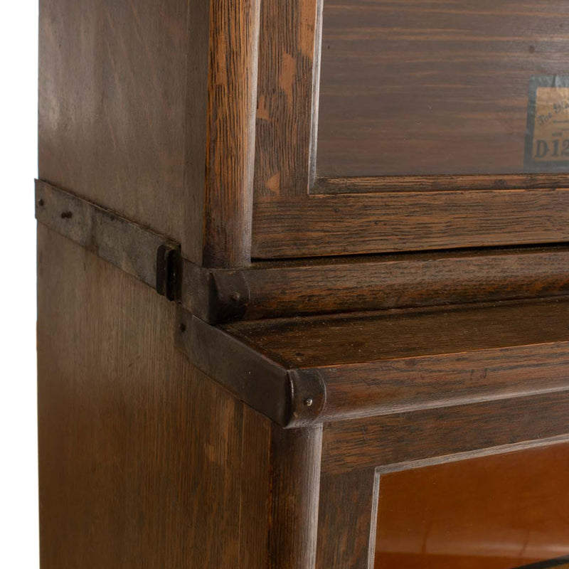 Oak 4-Stack "Grade 299" Barrister Bookcase w/ Step-Back Upper (6pcs.)