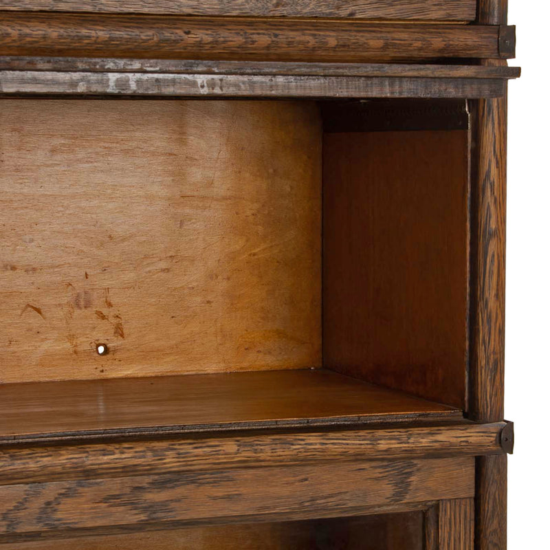 Oak 5-Stack Barrister Bookcase w/ Lower Drawer (7pcs.)