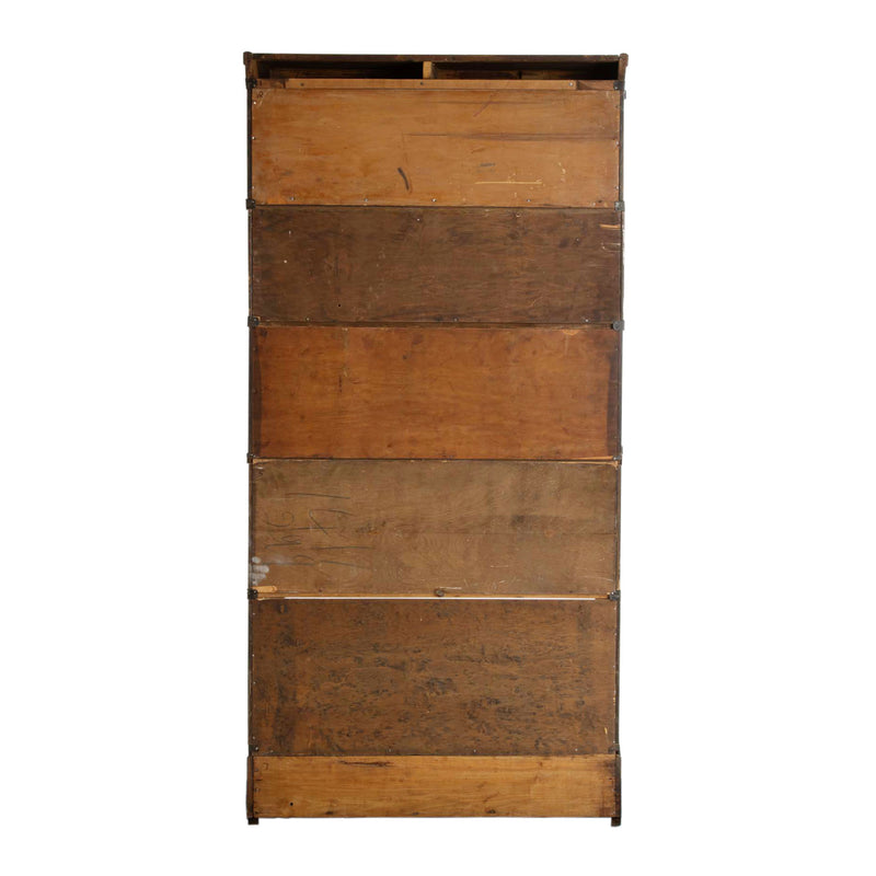 Oak 5-Stack Barrister Bookcase w/ Lower Drawer (7pcs.)