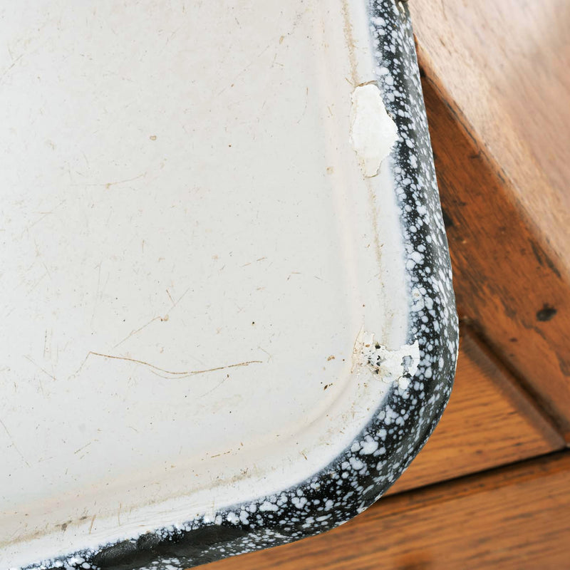 Oak Hoosier Cupboard with White Enamel Pull-Out Work Surface