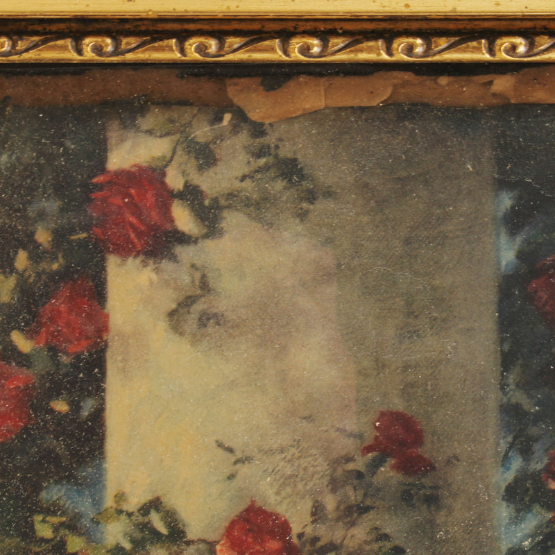 Gilt Framed German Figurative Lithograph