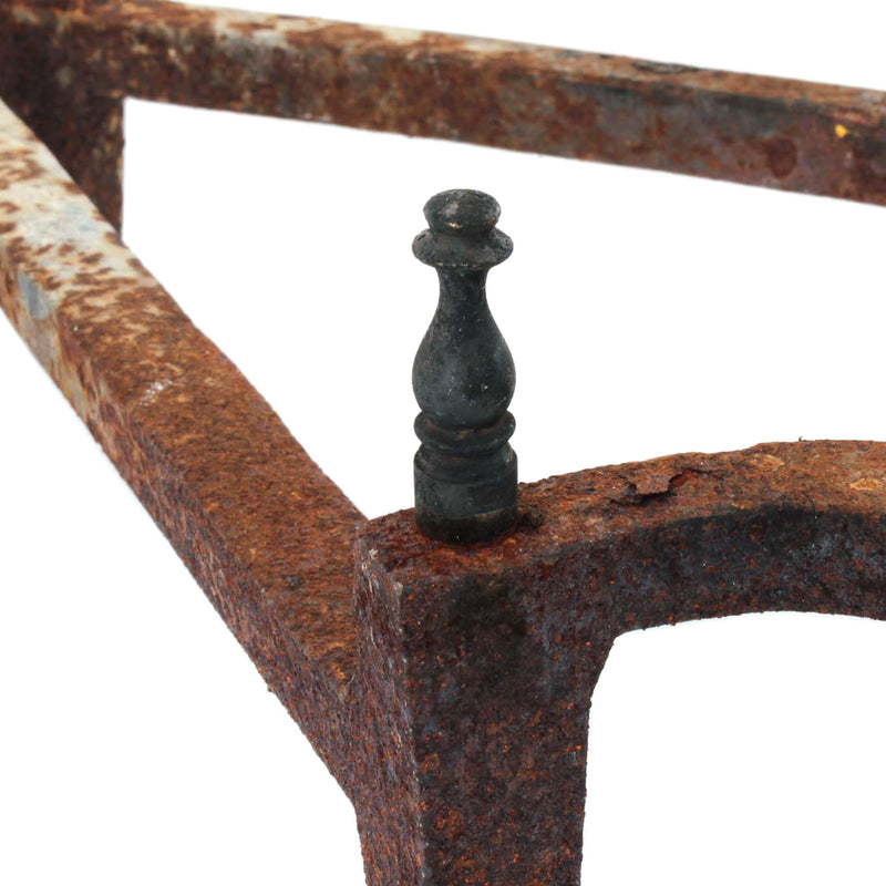 Patinaed Cast Brass Andirons (Pair)